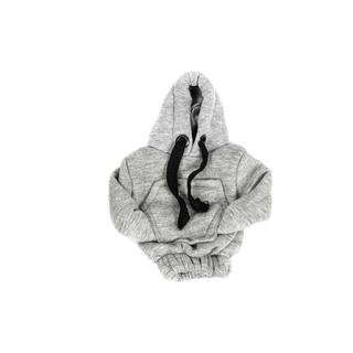 Gearstangsovertræk i hoodie-stil (grå, sort snor) foto 2
