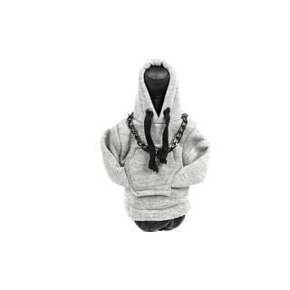 Gearstangsovertræk i hoodie-stil (grå, sort snor) foto 1