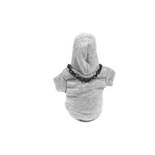 Gearstangsovertræk i hoodie-stil (grå, sort snor) foto 4