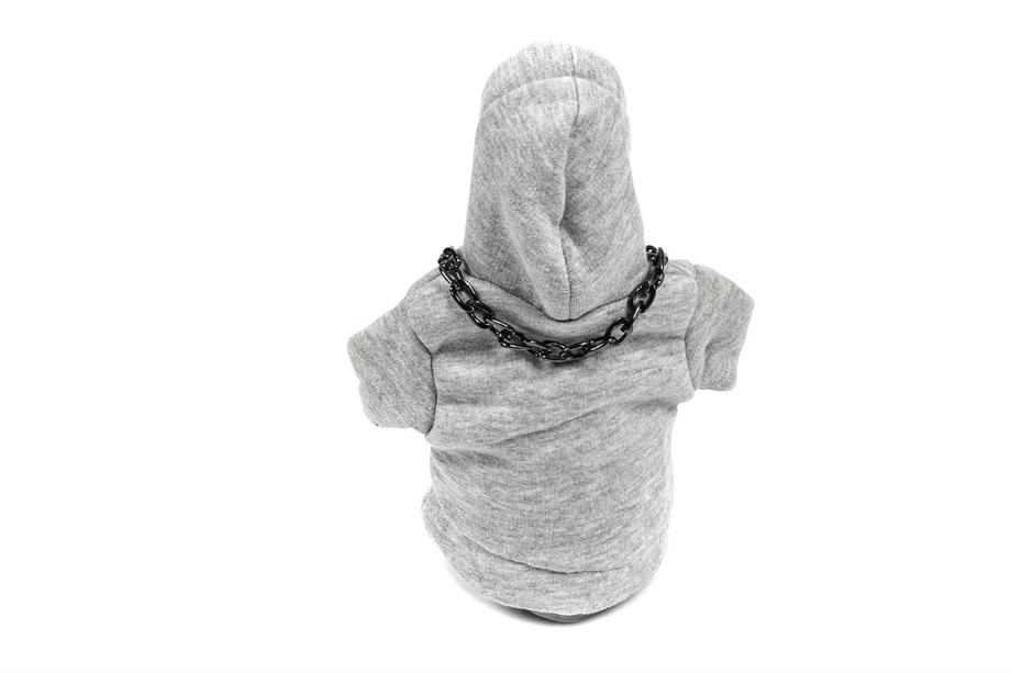 Gearstangsovertræk i hoodie-stil (grå, sort snor) Foto 4