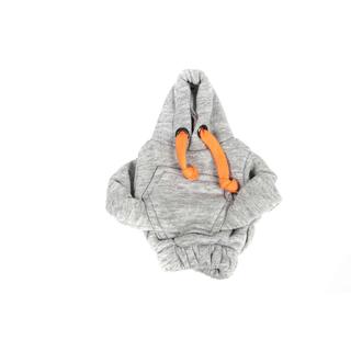Hoodie-gearskiftebetræk (grå, orange snøre) foto 3