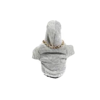 Hoodie-gearskiftebetræk (grå, orange snøre) foto 4