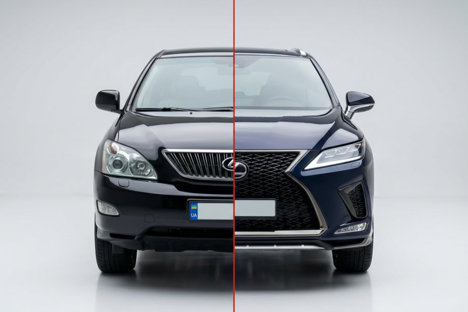 Lexus RX 2003–2009 Facelift-kit til 2021 (kofanger, forlygter, baglygter) Image