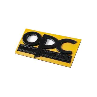 OPC Line emblem 32 mm x 85 mm (Sort) foto 2