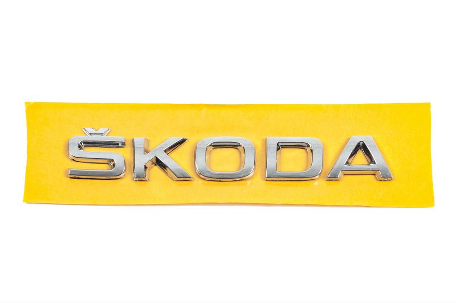 Skoda emblem 5JA853687 (155 mm x 27 mm) Foto 1