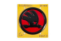 Skoda Rødt emblem 5JA853621 (89 mm) foto 1
