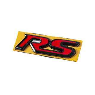 RS emblem rød/sort (95 mm x 25 mm) foto 2