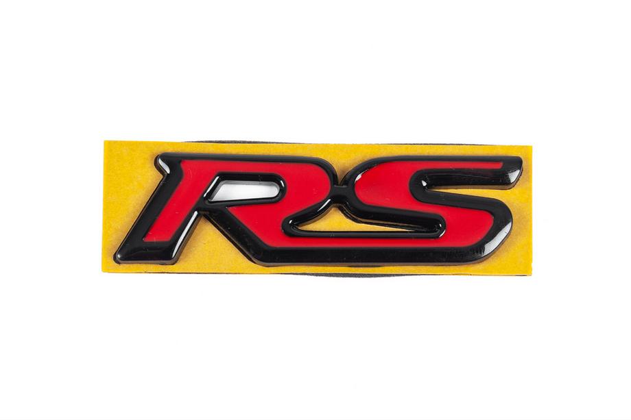 Honda RS emblem rød/sort (95 mm x 25 mm) Foto 1