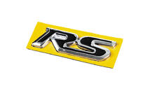 Honda RS emblem sort med krom (95 x 25 mm) foto 2