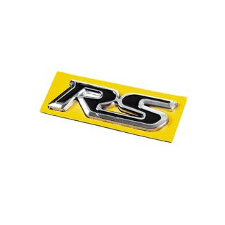 RS emblem sort med krom (95 x 25 mm) foto 2