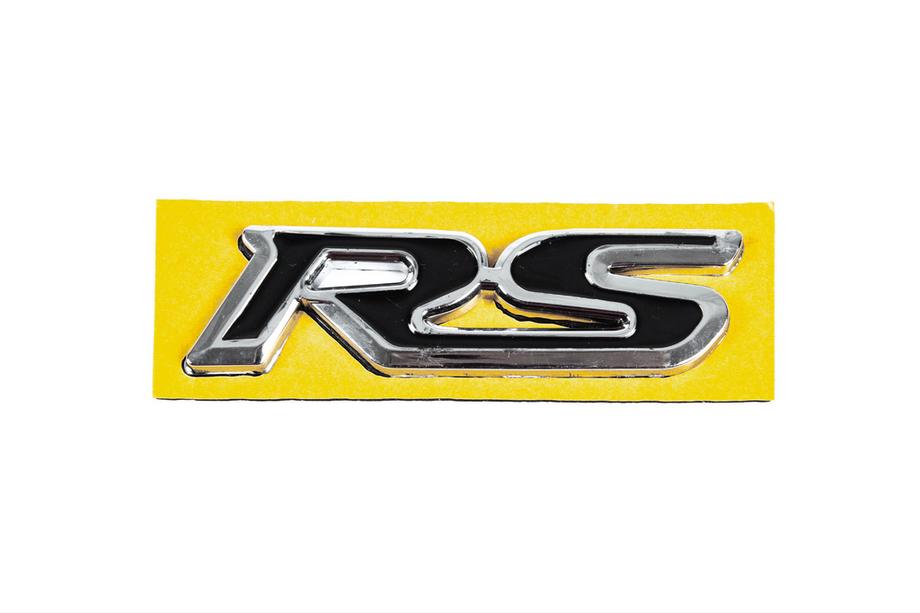 Honda RS emblem sort med krom (95 x 25 mm) Image