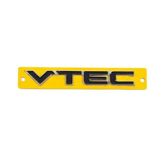 VTEC emblem sort med krom (110x15 mm) foto 1