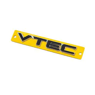 VTEC emblem sort med krom (110x15 mm) foto 2