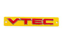 Honda VTEC-logo rød med krom (110 x 15 mm) foto 1