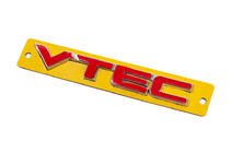 Honda VTEC-logo rød med krom (110 x 15 mm) foto 2