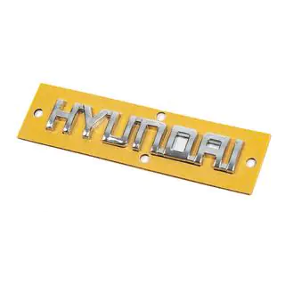 Hyundai bogstavemblem (10.0 cm x 1.5 cm) foto 2