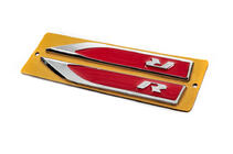 Sidelister R rød/krom (145 x 22 mm) foto 2