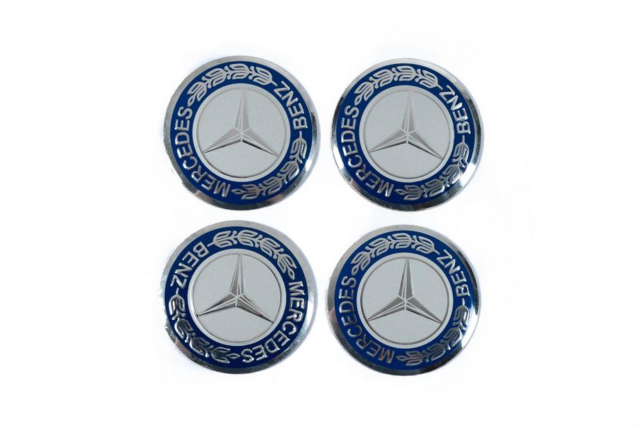Mercedes-Benz Klistermærker til hjulnavkapsler 56 mm J1017 (4 stk.) Foto 2