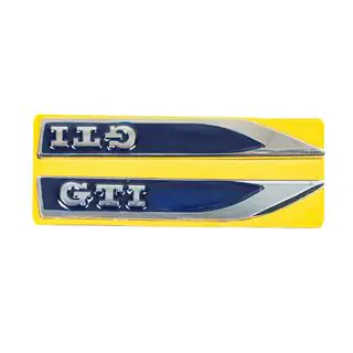 Sidelister GTI blå/krom (145 x 22 mm) foto 1