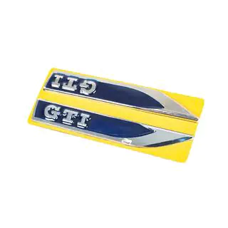 Sidelister GTI blå/krom (145 x 22 mm) foto 2