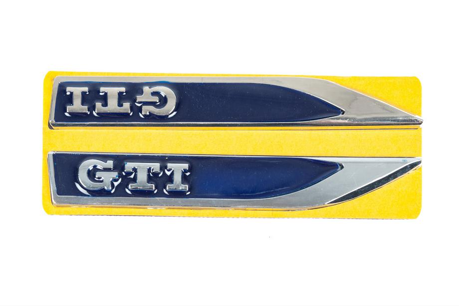 Sidelister GTI blå/krom (145 x 22 mm) Foto 1