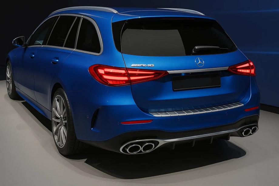 Mercedes C-klasse W206 2022– Bagkofangerbeskytter Carmos mat (SW, rustfrit stål) Image