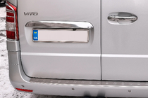 Mercedes Vito/V-klasse W447 2014– Liste over nummerplade, 2-dørs (rustfrit stål) foto 1
