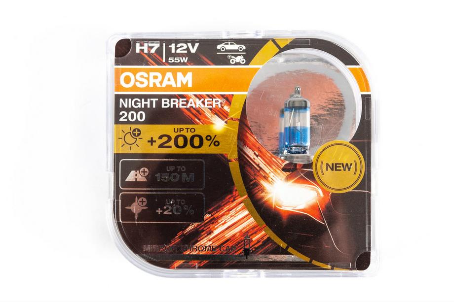 Osram H7 55W Night Breaker +200% 64210nb200 forlygtepære Foto 1
