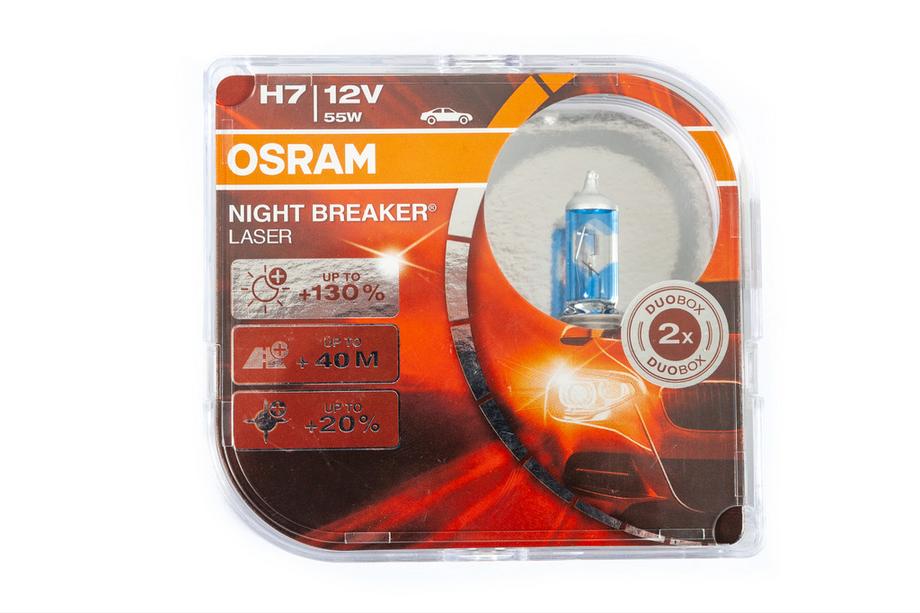 Osram H7 55W Night Breaker Laser 130% 64210NBL forlygtepære Image