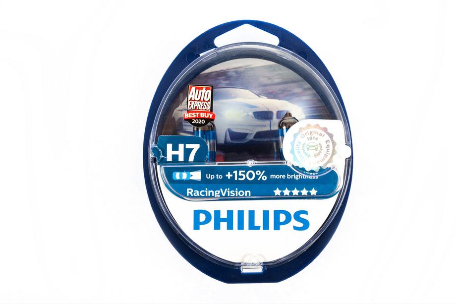 Philips H7 55W 12972RV RacingVision +150% forlygtepære Foto 1