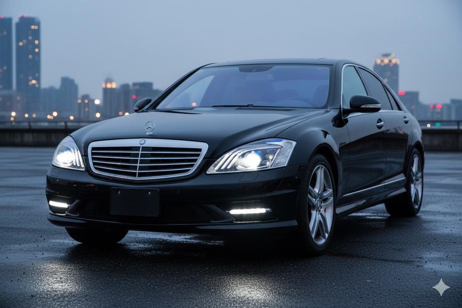 Mercedes S-Klasse W221 2005–2013 Restyling-forlygter (Maybach-design X222) Foto 2
