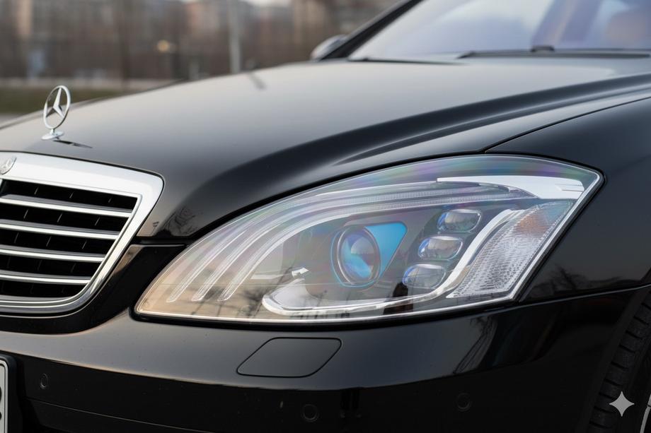 Mercedes S-Klasse W221 2005–2013 Restyling-forlygter (Maybach-design X222) Foto 5