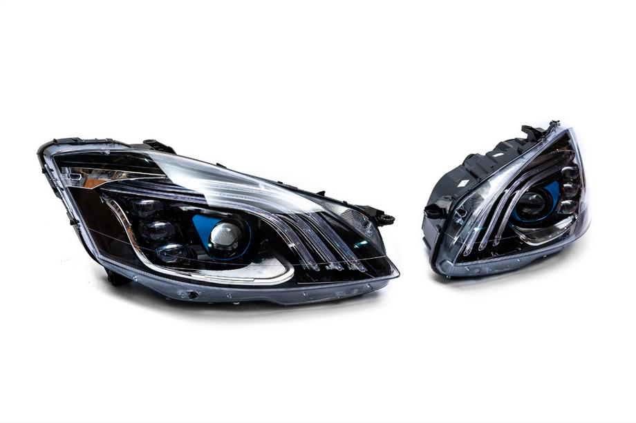 Mercedes S-Klasse W221 2005–2013 Restyling-forlygter (Maybach-design X222) Foto 8