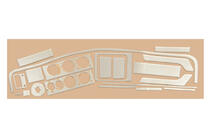 Renault 19 1992–1998 Instrumentbrætpanel-indsatser (Meric) Aluminium foto 1