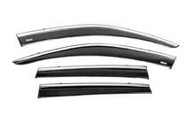 Volkswagen Touareg 2010–2018 Vindafvisere med kromliste (4 stk., Niken) foto 3