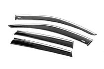 Volkswagen Touareg 2010–2018 Vindafvisere med kromliste (4 stk., Niken) foto 4