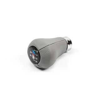 OEM gearknop (kunstlæder, glat grå) foto 4