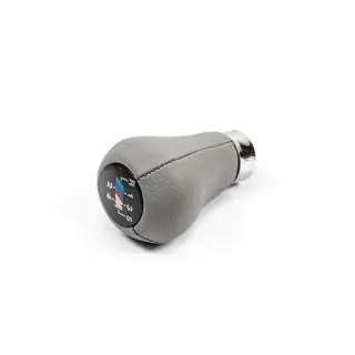OEM gearknop (kunstlæder, glat grå) foto 3