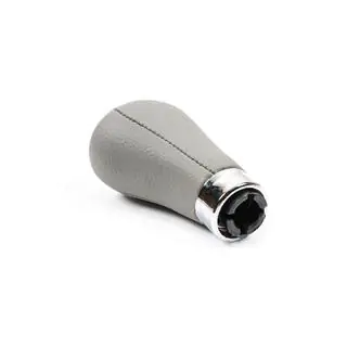 OEM gearknop (kunstlæder, glat grå) foto 4