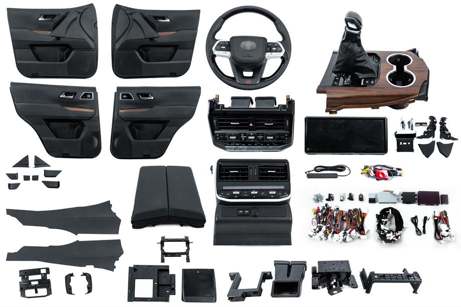 Toyota Land Cruiser 200 2007–2021 Interiør-opgraderingssæt til LC300 (instrumentbrætpaneler) Image