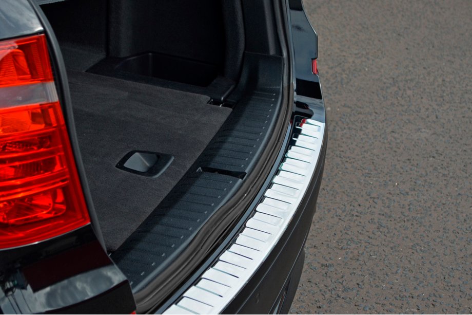 BMW X3 F25 2011–2018 Bagkofangerbeskytter i rustfrit stål til bagkofanger OmsaLine (blank, rustfri) Foto 7