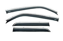 Toyota 4Runner 2009–2024 Vindafvisere med kromliste (4 stk., Niken) foto 2