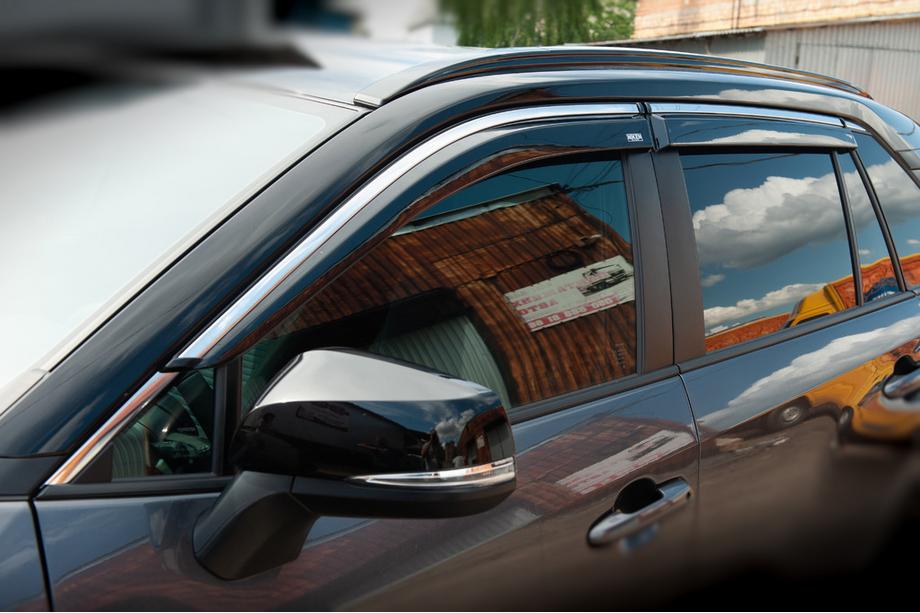 Toyota Rav 4 2019–2025 Vindafvisere med kromliste (4 stk., Niken) Foto 1