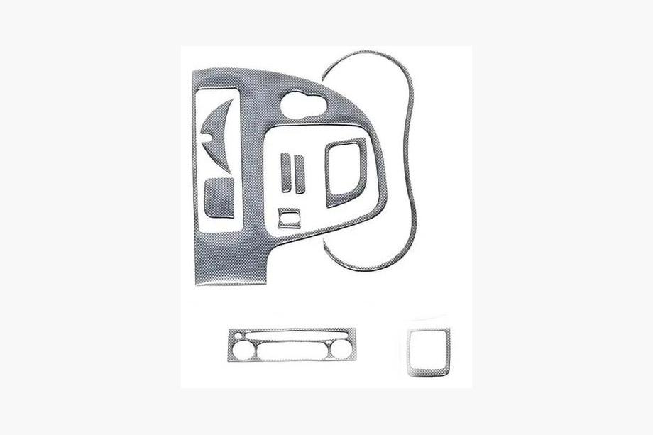 Renault Kangoo 2008–2020 Kulfiber instrumentbordslister (lille sæt) Image