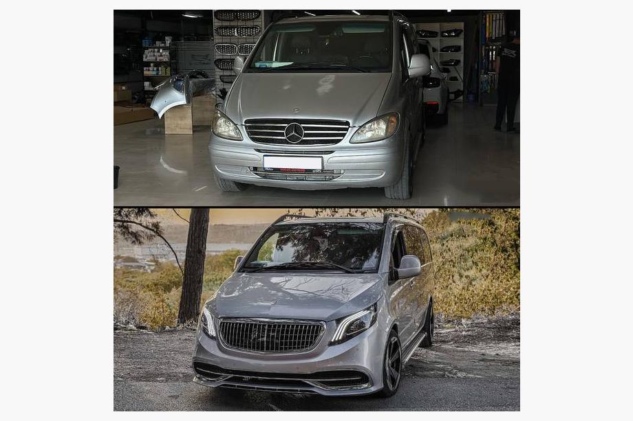 Mercedes Viano 2004–2014 Restyling-kit til W447 Maybach Foto 4