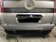 Peugeot Bipper 2008–2017 Rustfri liste over nummerpladen OmsaLine - italiensk rustfrit stål foto 6