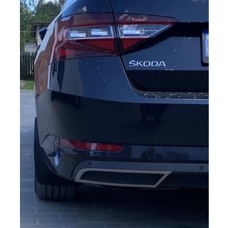 Carmos bagkofanger-endestykker (3 stk., rustfrit stål) Skoda Superb 2015–2024 foto 2
