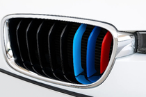 BMW 3-serie F30/F31 2012–2019 Gitterlister til 8-lamels grill (3 stk.) foto 1
