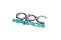 Opel Metal emblem til bagklap OPC Line (krom+blå) foto 1