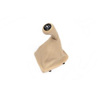 Gearmanchet + gearknop OEM (beige) BMW 3-serie E46 1998–2006 foto 1